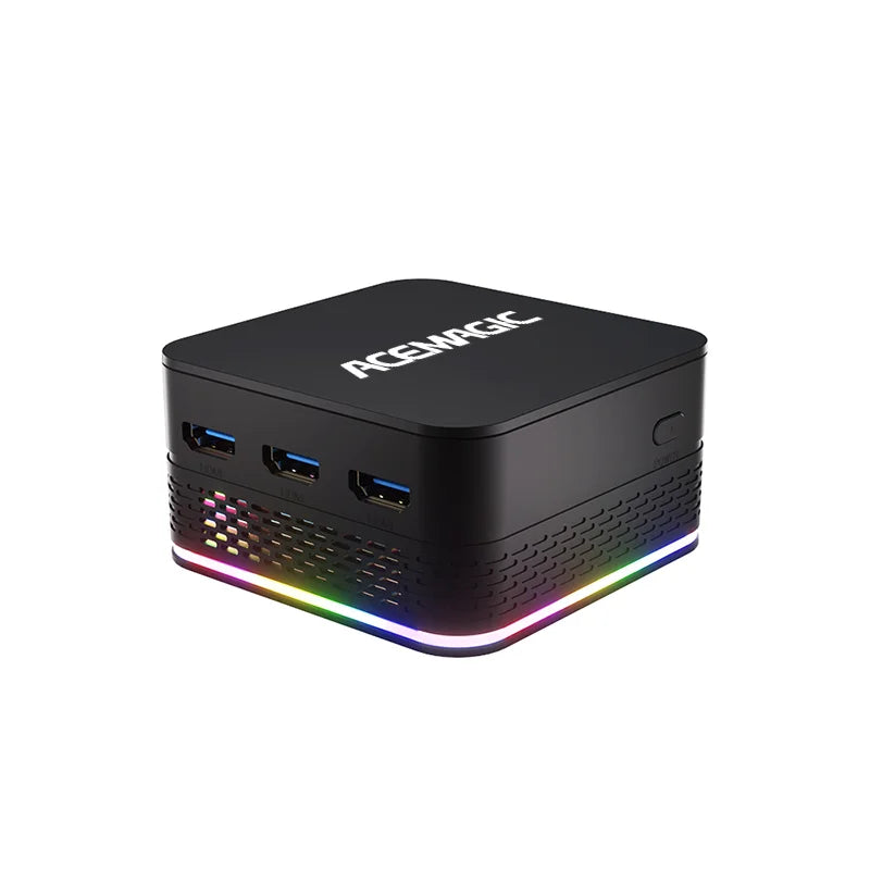 T9PLUS Mini PC Alder Lake-N100 LPDDR5 8G SSD256 Wifi 5 BT/4.2 Windows 11Pro RGB Surround Light