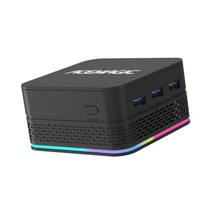 T9PLUS Mini PC Alder Lake-N100 LPDDR5 8G SSD256 Wifi 5 BT/4.2 Windows 11Pro RGB Surround Light