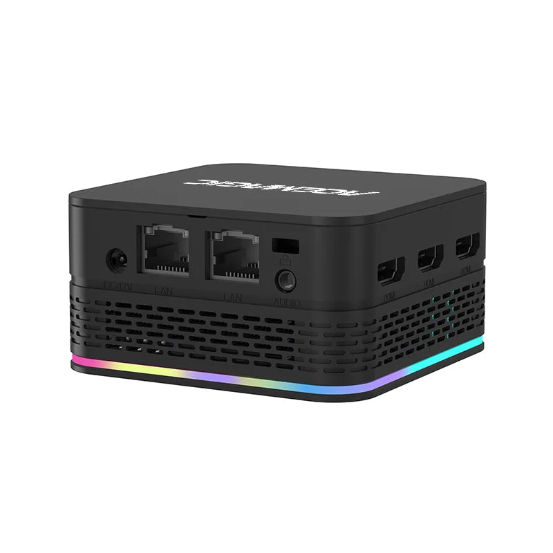 T9PLUS Mini PC Alder Lake-N100 LPDDR5 8G SSD256 Wifi 5 BT/4.2 Windows 11Pro RGB Surround Light